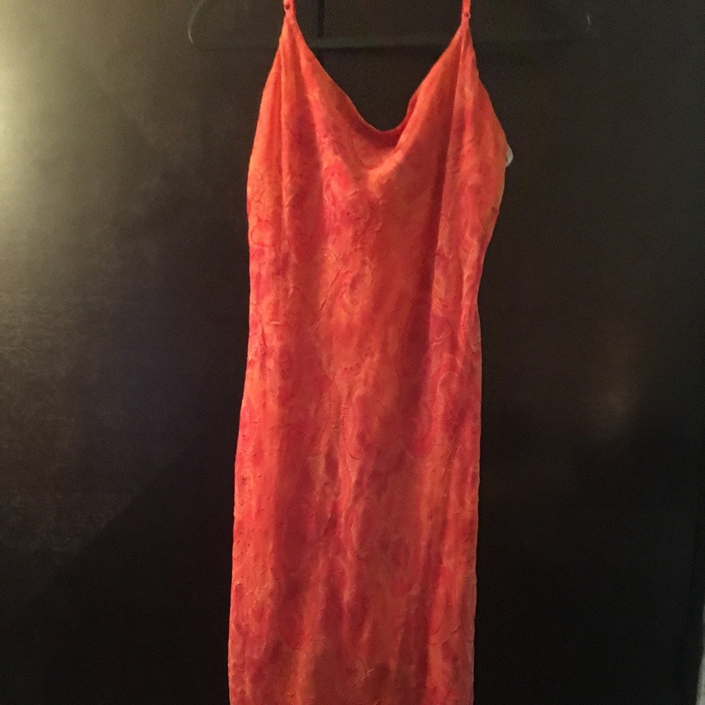 Orange and pink sundress size 13